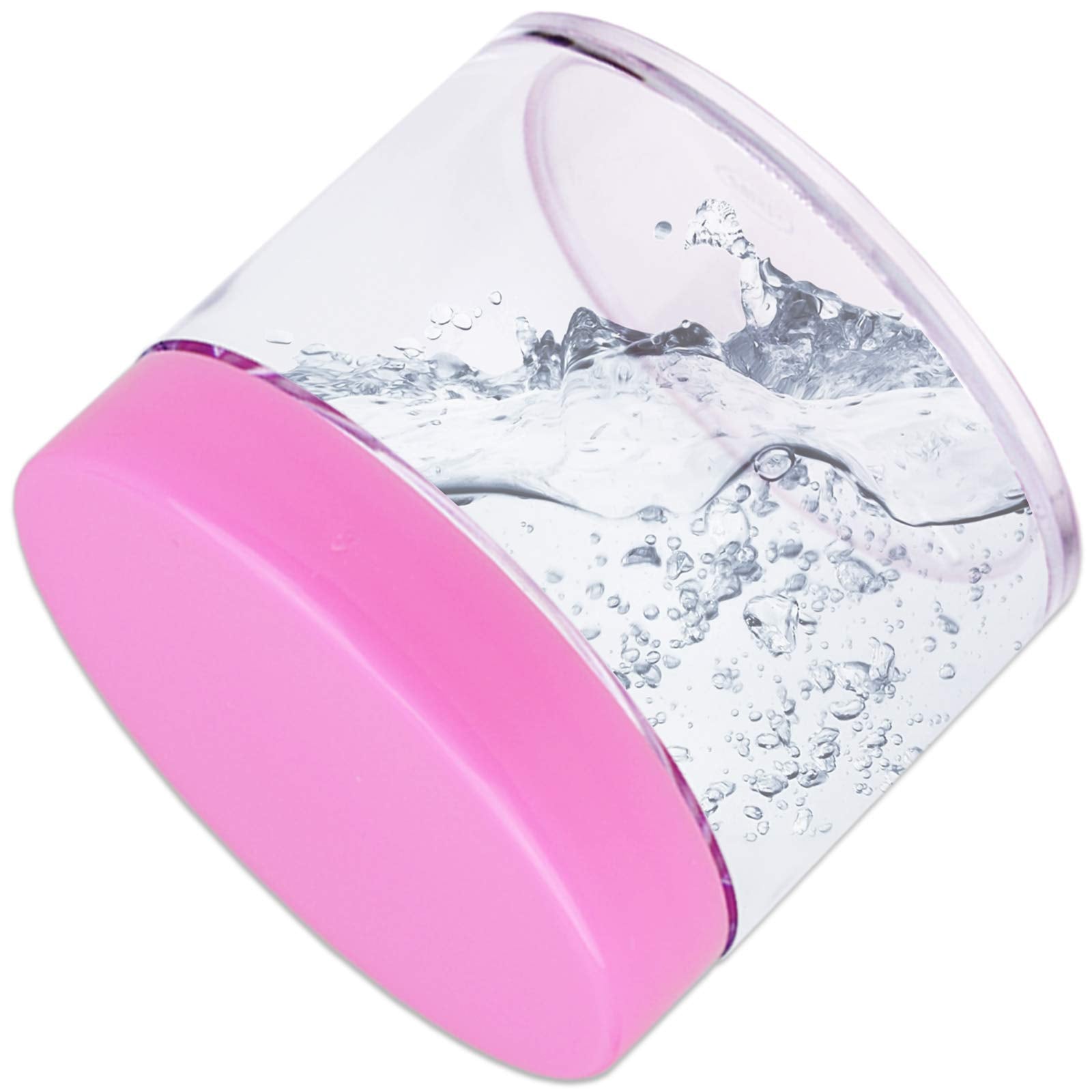 Beauticom 60 Grams/60 ML (2 Oz) Round Clear Leak Proof Plastic Container Jars with Pink Lids for Travel Storage Makeup Cosmetic Lotion Scrubs Creams Oils Salves Ointments (3 Jars)